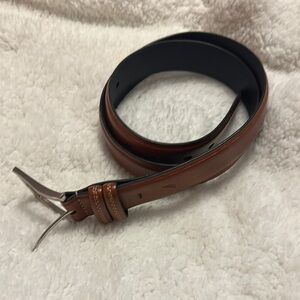 Men's Nautica Brown Leather Belt